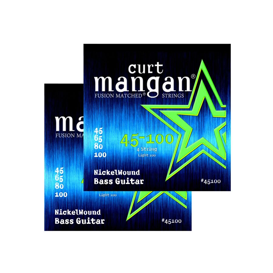 Curt Mangan 45100 Nickel Wound elbas-strenge 045-100, 2-pack