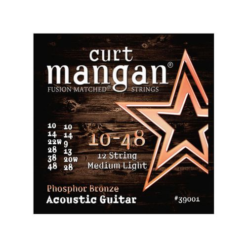 CurtMangan 39001PhosphorBronze 12-strengetwestern-guitarstrenge010-048