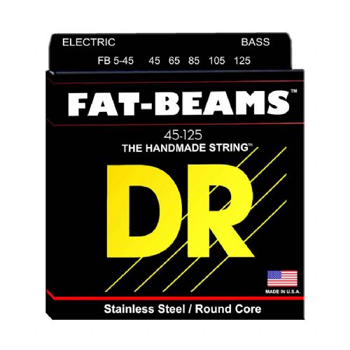 DR Strings FB5-45 Fat-Beam 5-strenget bas-strenge, 045-125