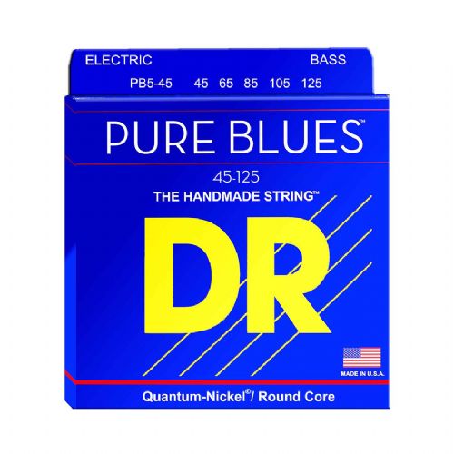 DR Strings PB5-45 Pure blues 5-strenget bas-strenge, 045-125
