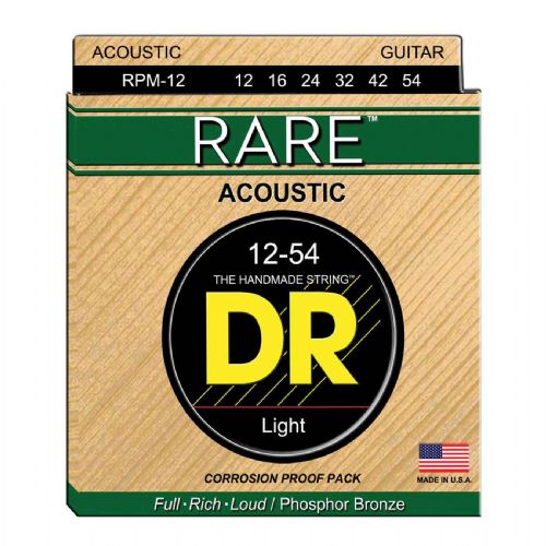 DR Strings RPM-12 Rare western-guitar-strenge, 012-054