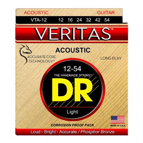 DR Strings VTA-12 Veritas western-guitar-strenge, 012-054