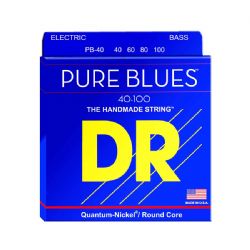 DR Strings PB-40 Pure blues bas-strenge, 040-100